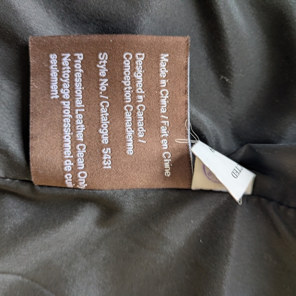 Danier Black Women's Jacket with White Stitching - Picture 10 of 12